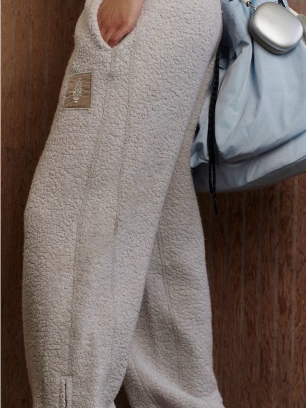 Free People Women’s Gray Sherpa Joggers